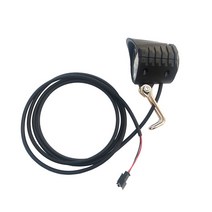 ebike 헤드라이트 전기 자전거 손전등 자전거 라이트 e 스쿠터 액세서리 부품 경고 헤드램프 경적 스위치 12v-80v, 전자 자전거 헤드 라이트