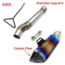 오토바이 배기 탈출 수정 중간 튜브 링크 파이프 연결 머플러 CFMOTO 800MT 800 mt CF800-5A, (Full-Set)-Tyep-A10