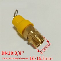 보일러 누수공기 압축기 안전 릴리프 밸브 커넥터 가스 압력 조절기 구리 배관, 11 DN10  for  15kg