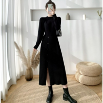 WUYUN 가을 니트원피스 D04