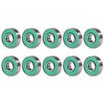 10pcs 롤러 스케이트 베어링 8x22x7mm 608rs ABEC9 소형 볼 베어링 깊은 홈 정밀 베어링 탄소 스틸 스쿠터, 프랑스 - Green