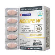 레시피더블유 치아와뼈 면역기능 멀티비타민을 한번에, 1개, 1개월(30정)