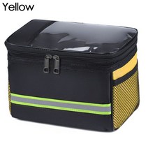 자전거 바구니 방수 자전거 스쿠터 바구니 가방 전면 보관 휴대폰 오토바이 전기 자동차 액세서리, 01 Yellow