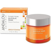 안달로우 내추럴 Andalou Naturals 브라이트닝 마스크 48.2g Pumpkin Honey Glycolic 함유