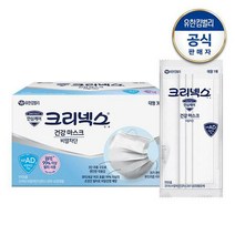 크리넥스 건강 마스크 비말차단 대형 30매, 1매, 화이트