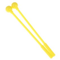 드럼스틱 드럼채 난타채 타악기 드럼 스틱 말렛 성인을위한 망치 플라스틱 액세서리, Yellow, Yellow