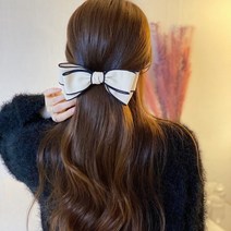 헤어 올림머리 포니테일 반묶음 왕 큰 빅 성인 여성 리본핀 머리핀
