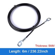 렛풀다운 피트니스 케이블 풀리 기계 시스템 헤비 듀티 스틸 와이어 로프 홈 체육관 위도 풀 다운 역도 운동 보디 빌딩, 3.5m