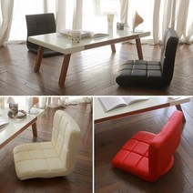 [리빙스케치]델리 엠보 쿠션 B형 좌식 회전의자 한식당 일식당 업소용의자, 레드