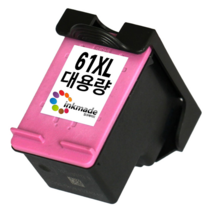 HP61XL 대용량 호환 잉크 HP Deskjet 1510 1000 1010 2050 2540 2000 3000 3050 ENVY4500 ENVY5330, 칼라대용량재생잉크, 1개