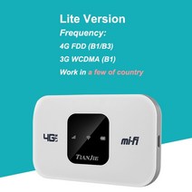 와이파이 티피링크 유 무선 공유기 tianjie 4g 라우터 sim 카드 wifi 모뎀, 협력사, 버전 1