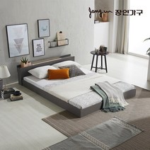 장인가구 아이브 비비드 저상형 LED조명 USB포트 침대SS라텍폼스7존독립DYD-740SS, 내츄럴오크
