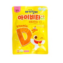 다산헬스팜 핑크퐁 아기상어 아이비타+D아연 40정, 1개