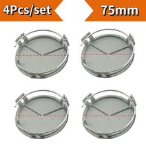 벤츠마크 75mm ABS 자동차 휠 허브 림 센터 커버 액세서리 메르세데스 벤츠 로고 S320 C180 GLE CLA, 02 Silver Black
