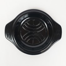 경산세라믹 직화 뚝배기 가정용 업소용뚝배기 토기 계란찜 찌개냄비, 검정, 받침1호기:120mmx165mmx140mm