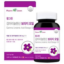 팜그린 감마리놀레산 감마 리놀렌산 갱년기에 좋은 보라지 유 오일 영양제 180캡슐, 1개, 기본