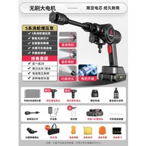 세차 압축분무기 고압세차 거품 버블건 노즐 분사기 고압 분무 호스 충전식, 옵션5 임펄스수압500 배터리전원200