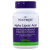 Natrol 미국직배송 나트롤 알파리포산 600mg 30캡슐 정품, 1병