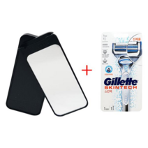 레이저핏 웨이브+스킨텍 면도기 날1입 증정, 1개, (뉴)레이저핏 3.0 미러+스킨텍면도기1up