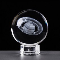 세계 서재 미니 대형세계 지구 지도 전도 지구본 사진 조명 14, 6cm, 토성과 크리스탈