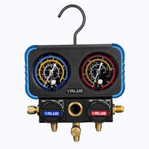 자동차 에어컨 냉매 압력 게이지 불소 측정기 세트, VMG-2-R22-B 범용 R22 R12 등