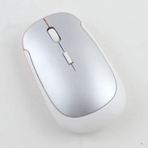 마우스 무선마우스 게이밍마우스 인체 공학적 무선 컴퓨터 USB 2.4GHz 광학 미니 게임 PC 노트북 슬림 Macbook Xiaomi HP Lenovo, [01] Silvery, 한개옵션1