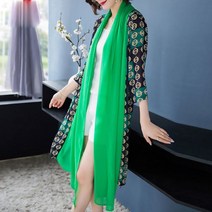 여성 브이넥 등원룩 로브 가디건 cashmere long cardigan 용 캐주얼 느슨한 프린트 쉬폰 카디건 어 빈티지 패션 긴 패치