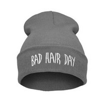 볼캡 깊은볼캡 머리큰사람 헬스 등산 모자 스포츠 패션 따뜻한 겨울 cap with bad hair day letter 비니 여성 남성 비니 니트 힙합 보닛 for unisex