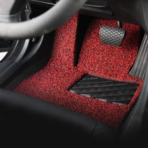 머스탱 6세대코일매트 확장형 발판 풀세트, 브라운, 1열(운전석+조수석)