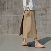 [어반프랑] 헨지 랩 와이드 밴딩 치마바지