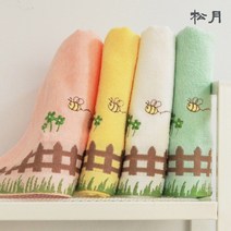 송월타올 허니펜스 캐릭터수건 20수 90g 34X75cm, 랜덤