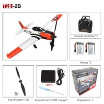 RC비행기 입문 무선비행기 T28 Trojan EPP 폼 400mm 4 채널 2.4G Xpilot 안정기 초보자 비행기 RTF P51D F4, 08 T28-2B