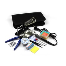 인두기 온도조절 용접공구 세트 버닝기 납땜, 908B -패키지 5
