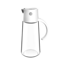 블룸엣홈 자동열림 유리 오일병 화이트, 3개, 650ml