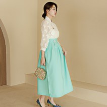 생활한복에 생활한복을 더한 덧치마 스커트 빅사이즈 허리치마 퓨전의상