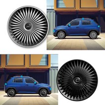 캐스퍼 15인치 엣지 휠커버 [15인치 전차종 타이어 공용] 순정같은 휠커버 튜닝 편리한 장착, 캐스퍼 15인치 휠커버-블랙