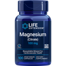 Life extension 라이프 익스텐션 Magnesium (Citrate) 마그네슘 시트레이트 100캡슐, 100베지캡슐