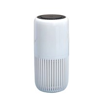 휴대용 미니 공기청정기 무선 차량용 자취방 공기 청정기 USB HEPA 필터 데스크탑 홈 아로마 테라피 태블릿 LED 조명 내부, 1.White