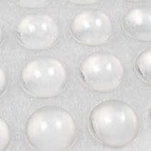 실리콘 발받침 범폰 스티커 반원 11x5mm, 실리콘 스티커