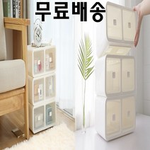 홈리빙 플라스틱 다이소리빙박스 티셔츠 다이소 속옷 정리함 블럭형 서랍장 칸막이 보관함, 2칸 정리함