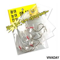 바다대장 국산 조이 생새우채비 농어바늘, EUSSA 22호