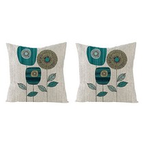 로야크 스타일리쉬 린넨 쿠션 커버 2P