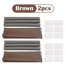 창틀바람막이 문고무패킹 도어 바닥 씰 스트립 under door 방수 weather stripping for house noise reduction door draft foam, 2pc 브라운