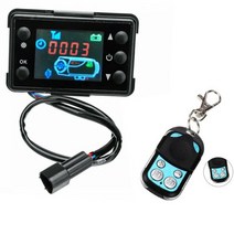 범용 12 v 24 v lcd 모니터 스위치 자동차 트랙 디젤 용 원격 제어 액세서리 에어 히터 주차 히터 컨트롤러 키트, 리모컨 및 LCD 모니터