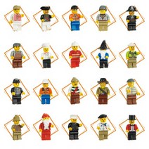 사람 직업 미니 피규어 블럭 24개 캡슐 선물 세트 호환 아이 구디백 생일 기프트 뽑기, 24개세트(모던)