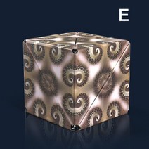 적 3D 매직 마그네틱 큐브 퍼즐 다양한 변경 가능한 핸드 플립 안티 스트리트 감압 릴 리버 릴리프 피지 장난감, [04] E