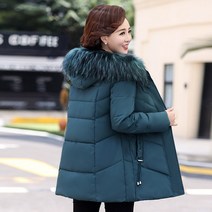 smy엄마 가을 겨울 코튼 패딩 자켓 새로운 중년 및 노인 여성 중반 길이 양털 안감 두꺼운 코튼 패딩 자켓 중년 여성 다운 자켓