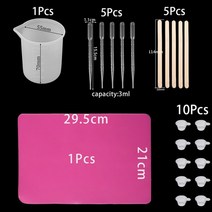 실리콘조리도구 키친툴 20-50pcs 에폭시 수지 만들기 도구 uv 에폭시 수지 주조, 세트15 22개