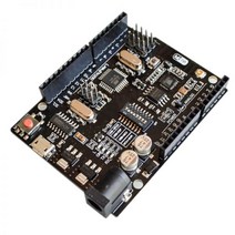 WiFi R3 ATmega328PESP8266 32Mb Memory USB-TTL Converter CH340G Motherboard, black