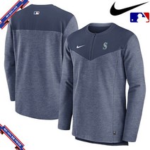 [미국정품] 나이키 MLB 시애틀 매리너스 Authentic Collection Game Time Performance Half-Zip Top - Navy 967556